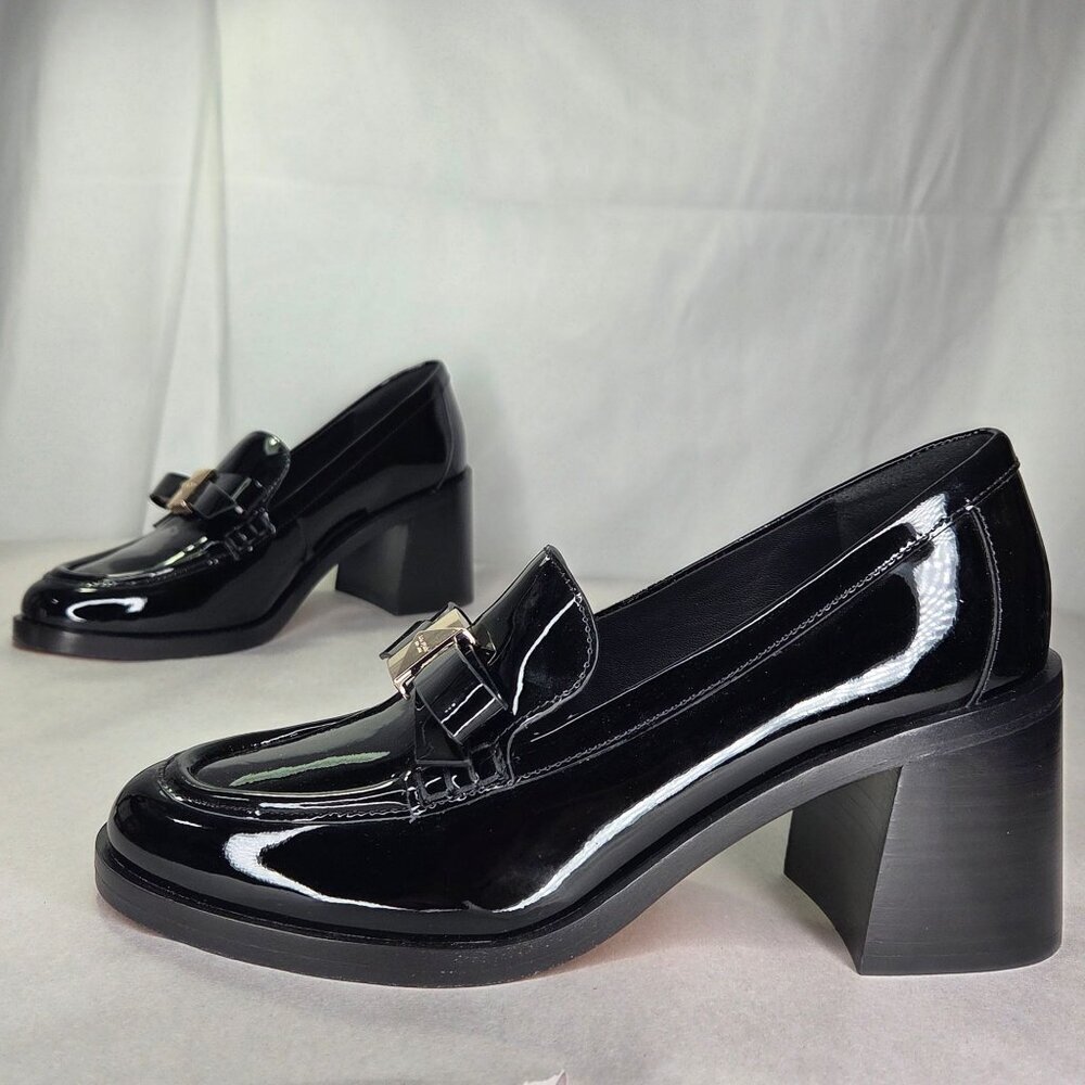 Kate Spade Deco Bow Heeled Loafer Pumps, Size: 6 B
